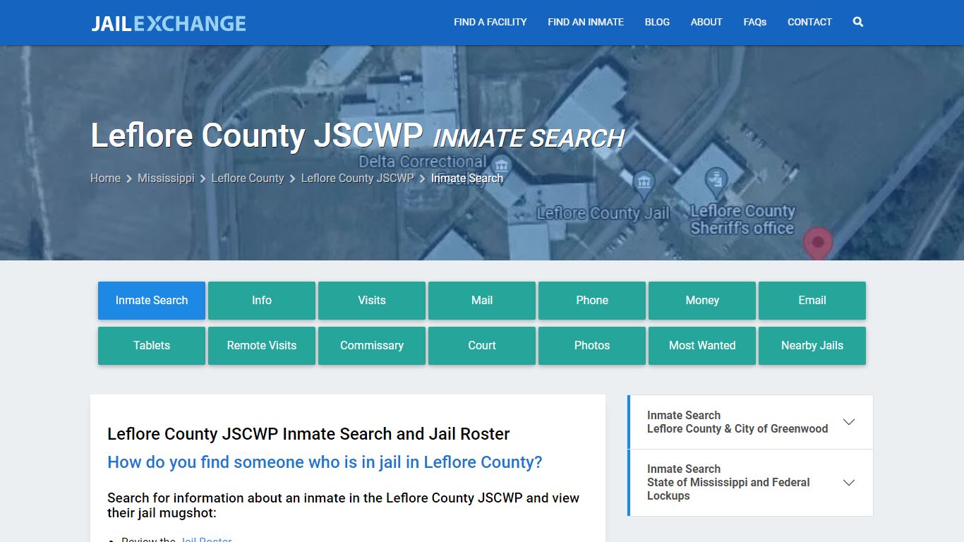 Inmate Search: Roster & Mugshots - Leflore County JSCWP, MS - Jail Exchange